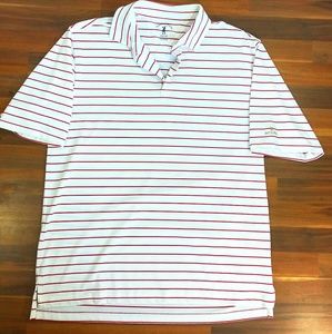Fairway & Greene Tech XL white & Red striped Polo